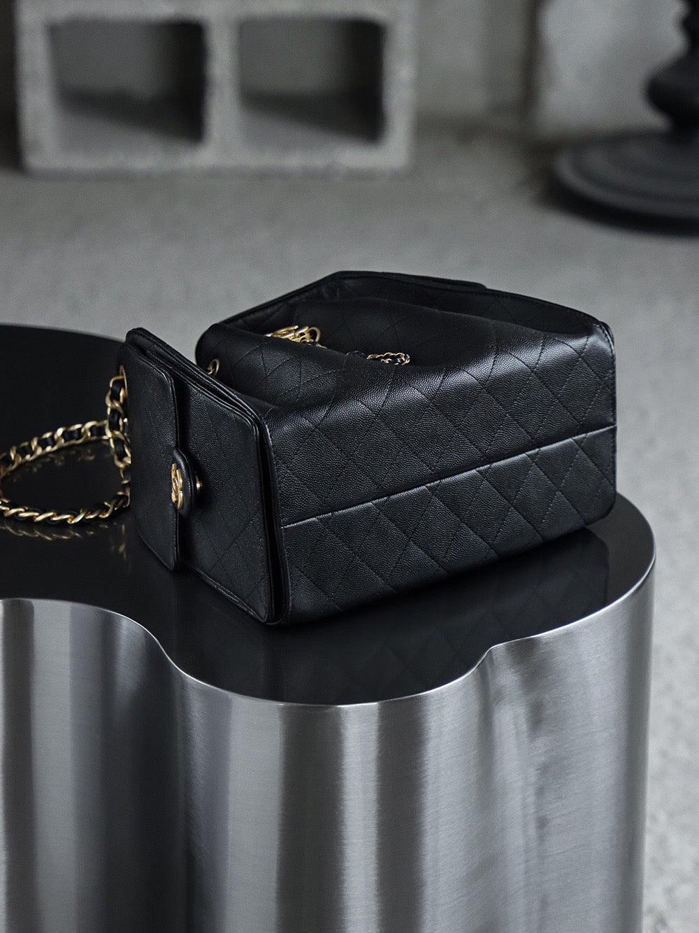 Chanel 25 Black Caviar Small