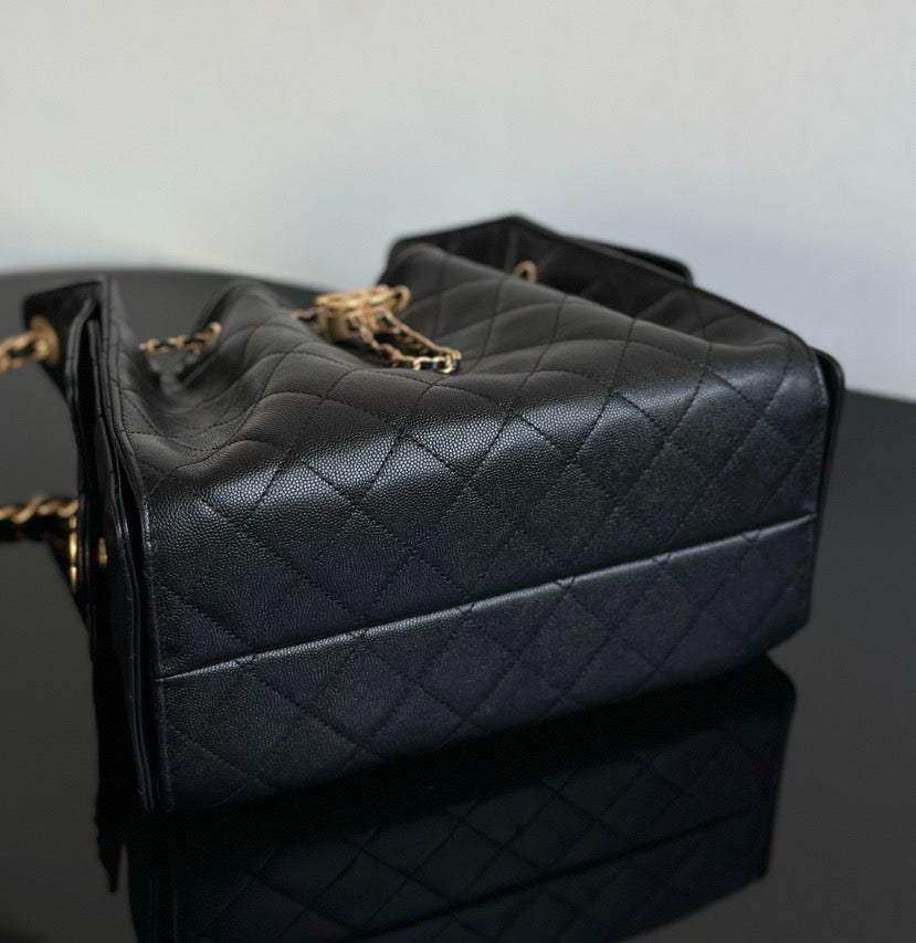 Chanel 25 Mini Black Caviar