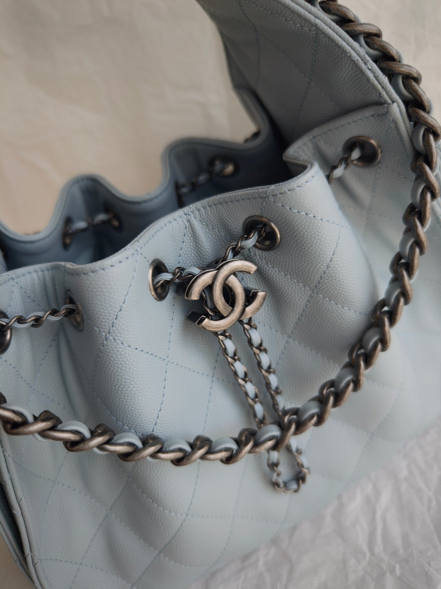 Chanel 25 Small Washed Blue