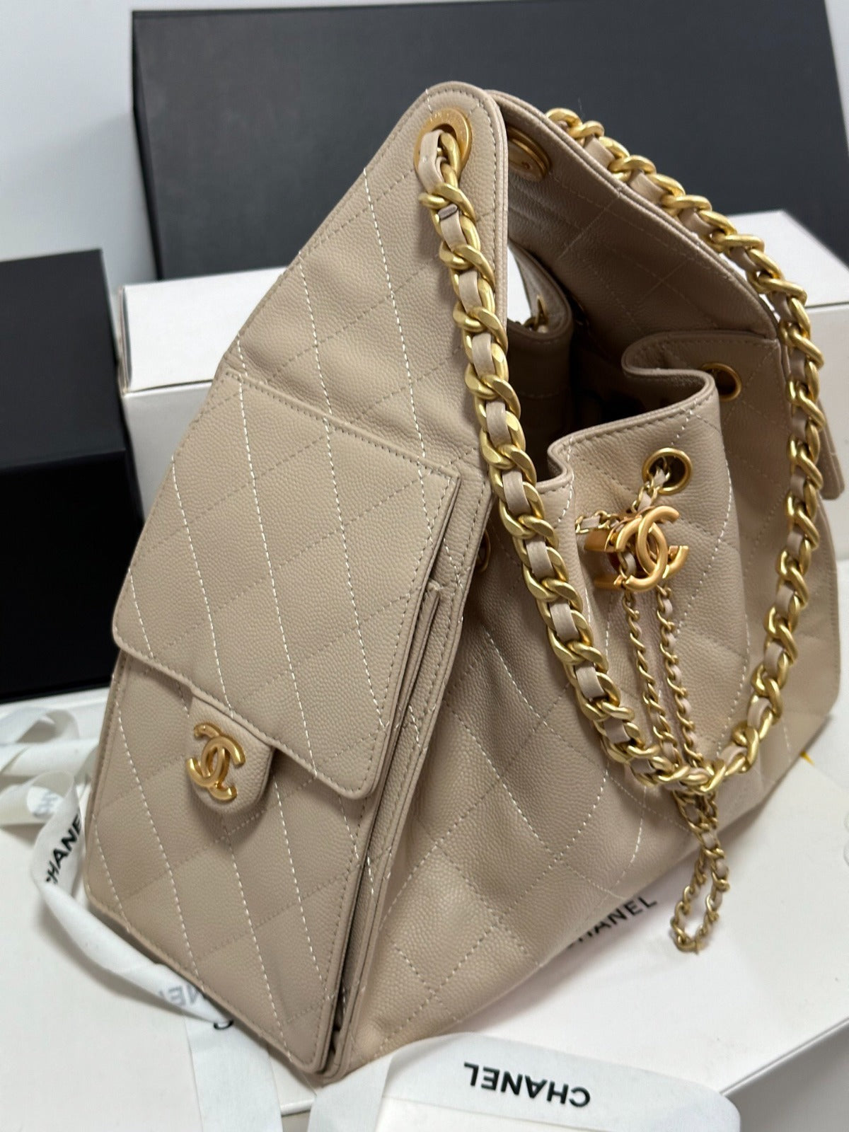 Chanel 25 Small - Camel Leather
