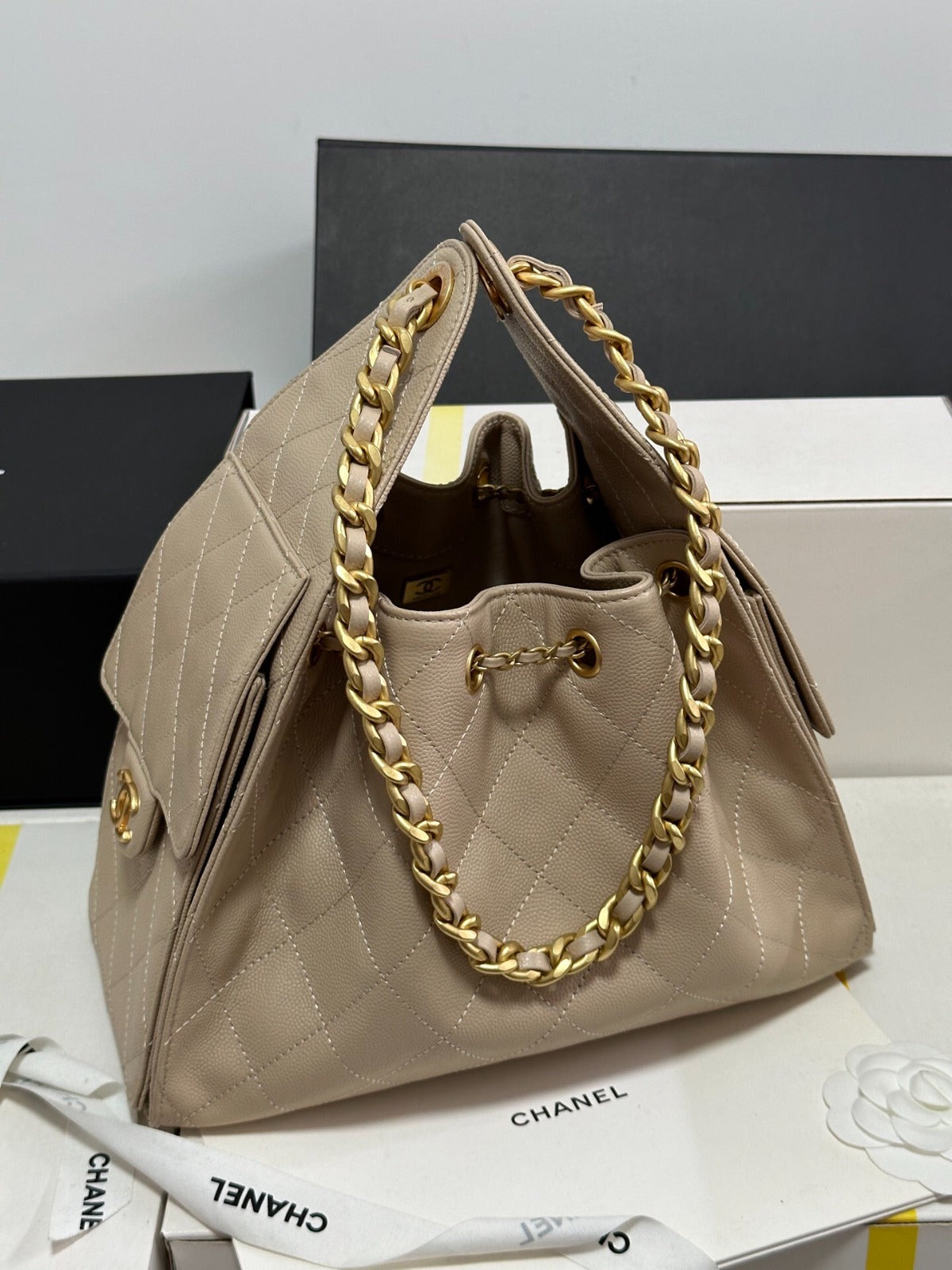 Chanel 25 Small - Camel Leather