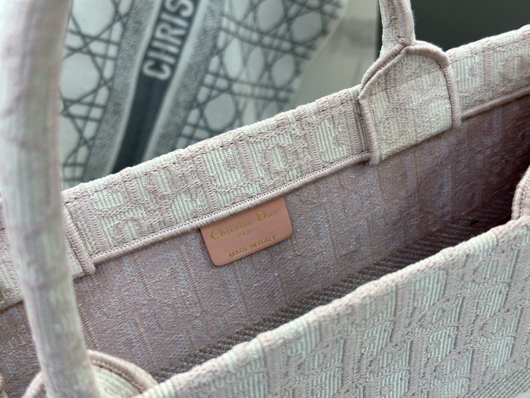 Dior Tote Bag Pink Print