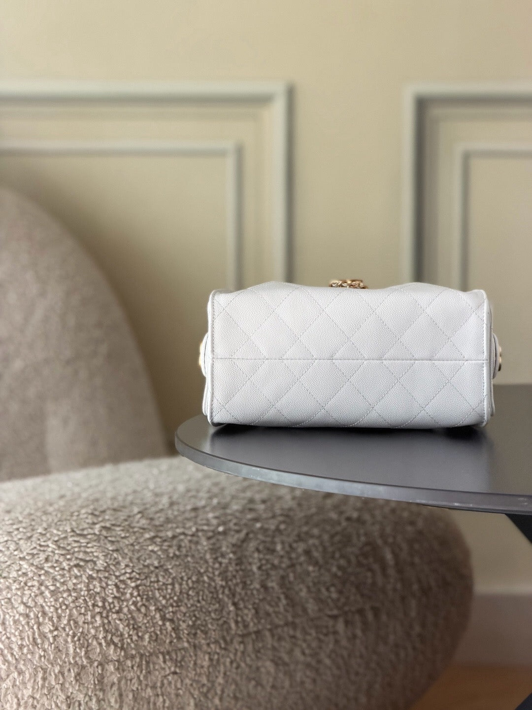 Chanel 25 Mini - White Leather