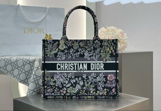 Dior Tote Bag Navy Print