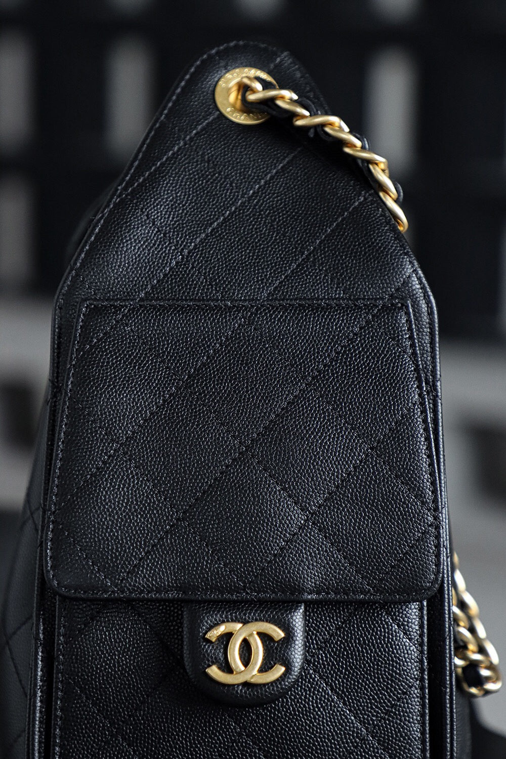 Chanel 25 Black Caviar Small