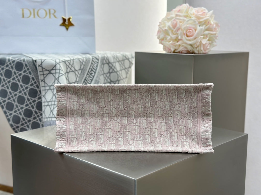 Dior Tote Bag Pink Print