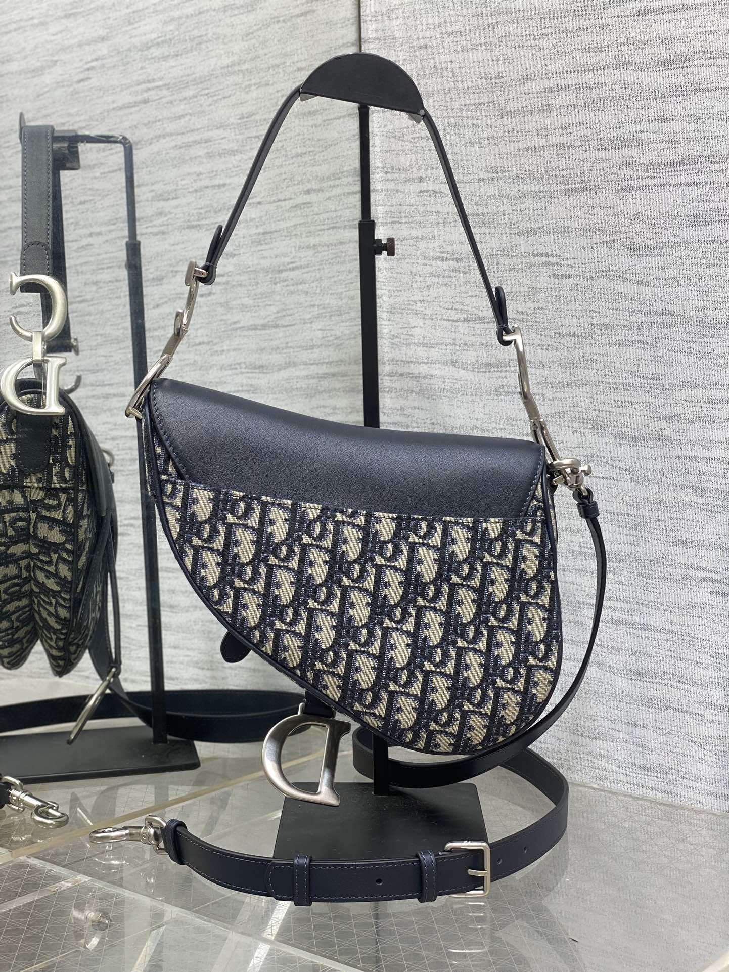 Dior Shoulder Bag - Navy print