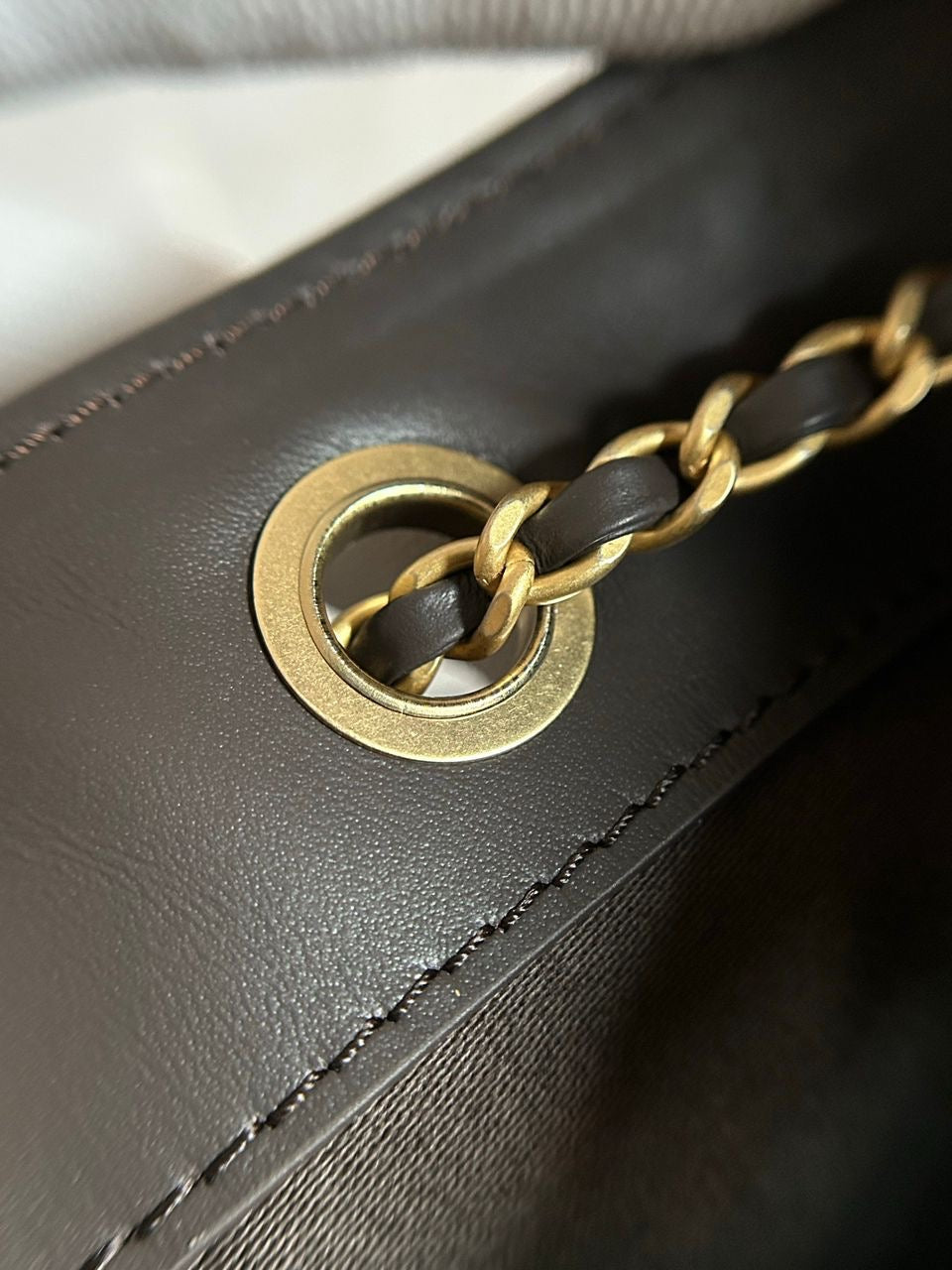 Chanel 25 Mini Suede Brown