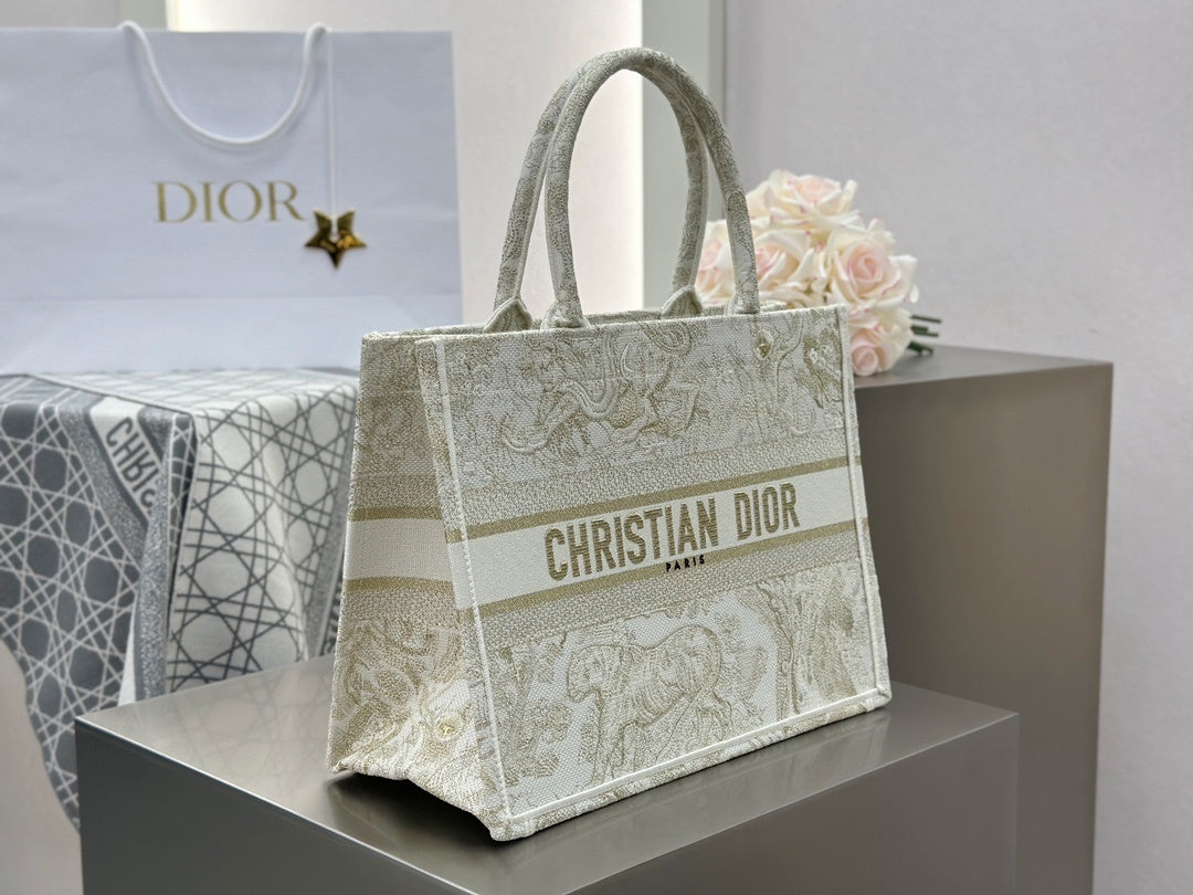 Dior Tote Bag Beige Print