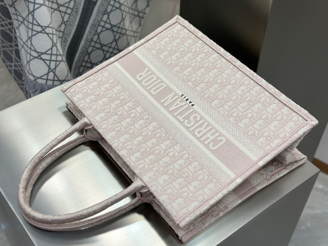 Dior Tote Bag Pink Print
