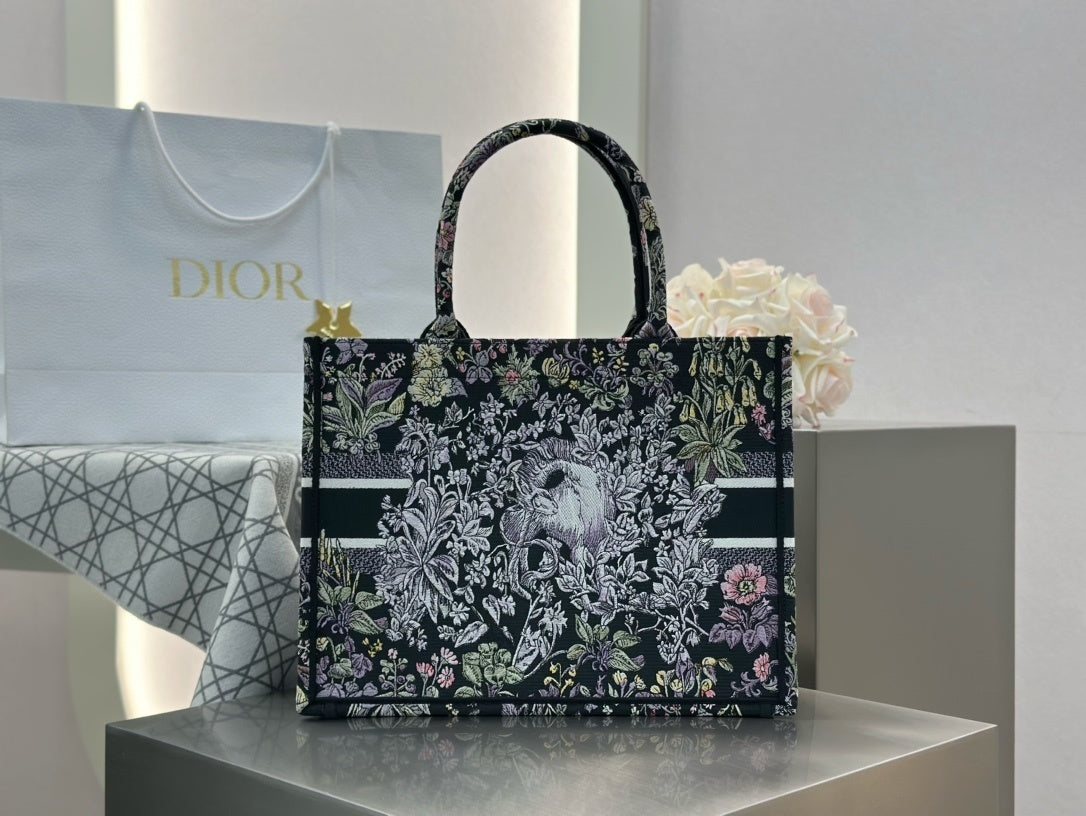Dior Tote Bag Navy Print