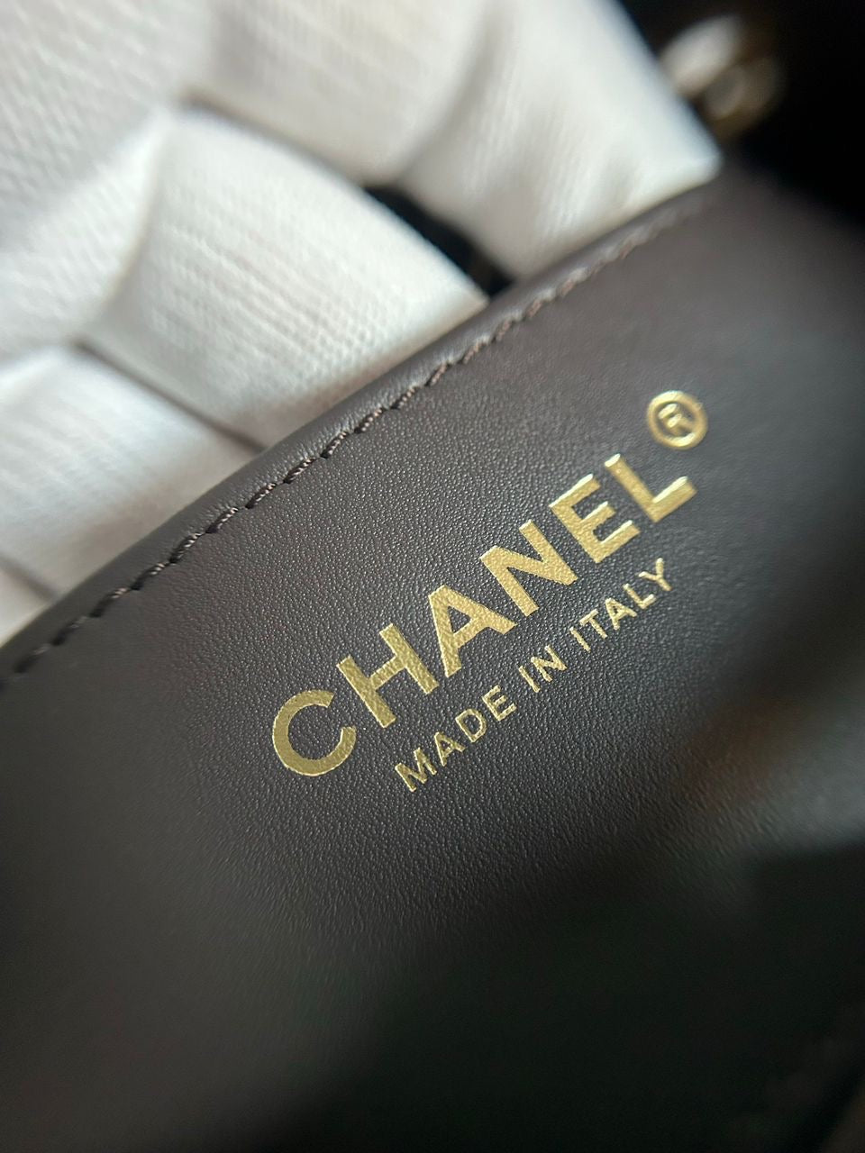Chanel 25 Mini Suede Brown