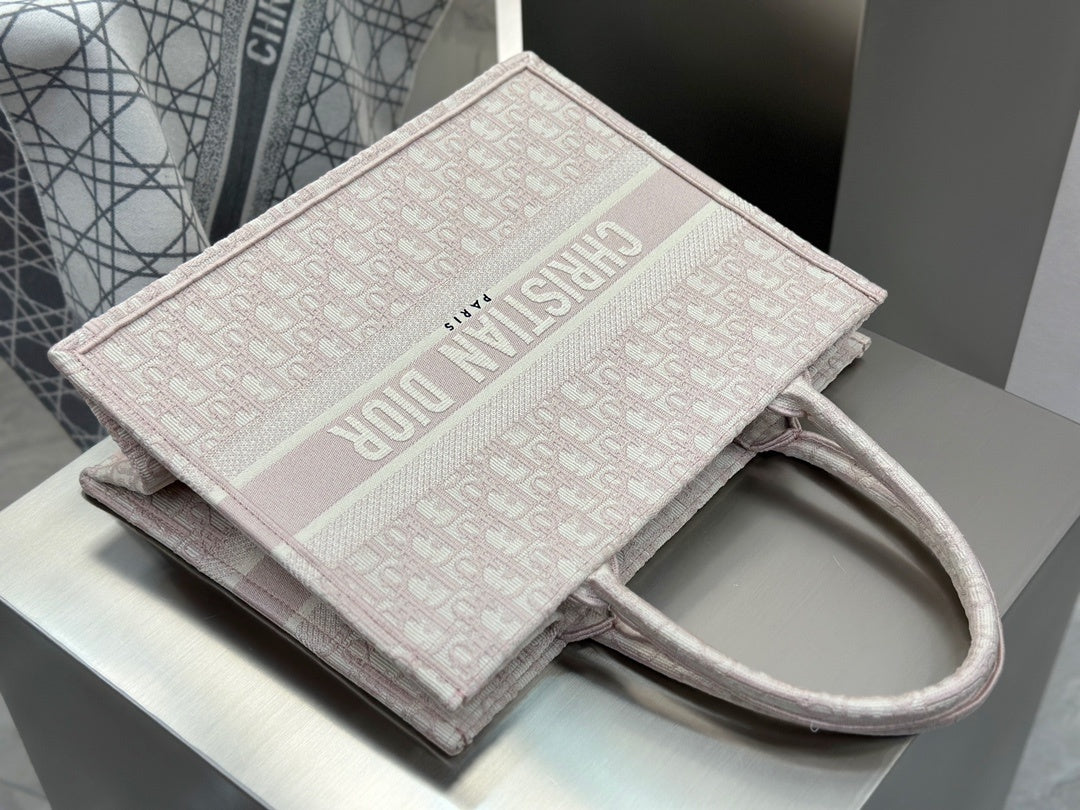 Dior Tote Bag Pink Print
