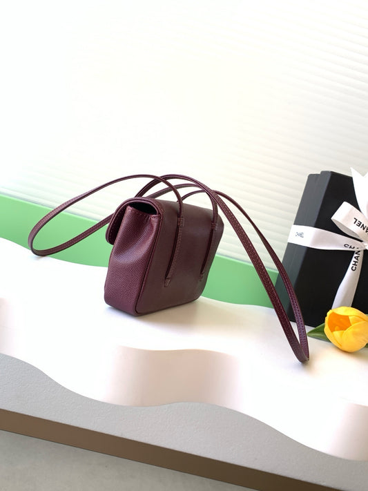 Chanel Flap Shoulder Bag - Burgundy