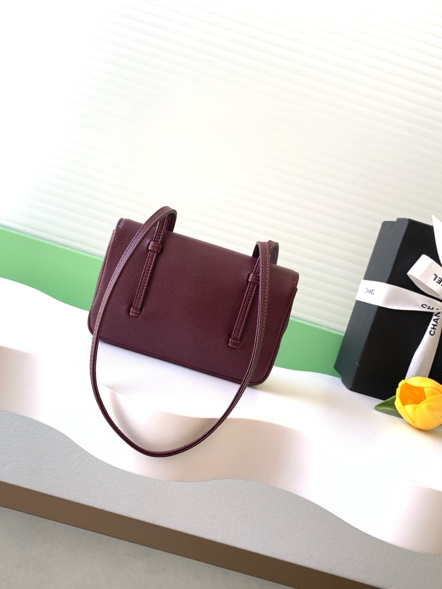 Chanel Flap Shoulder Bag - Burgundy