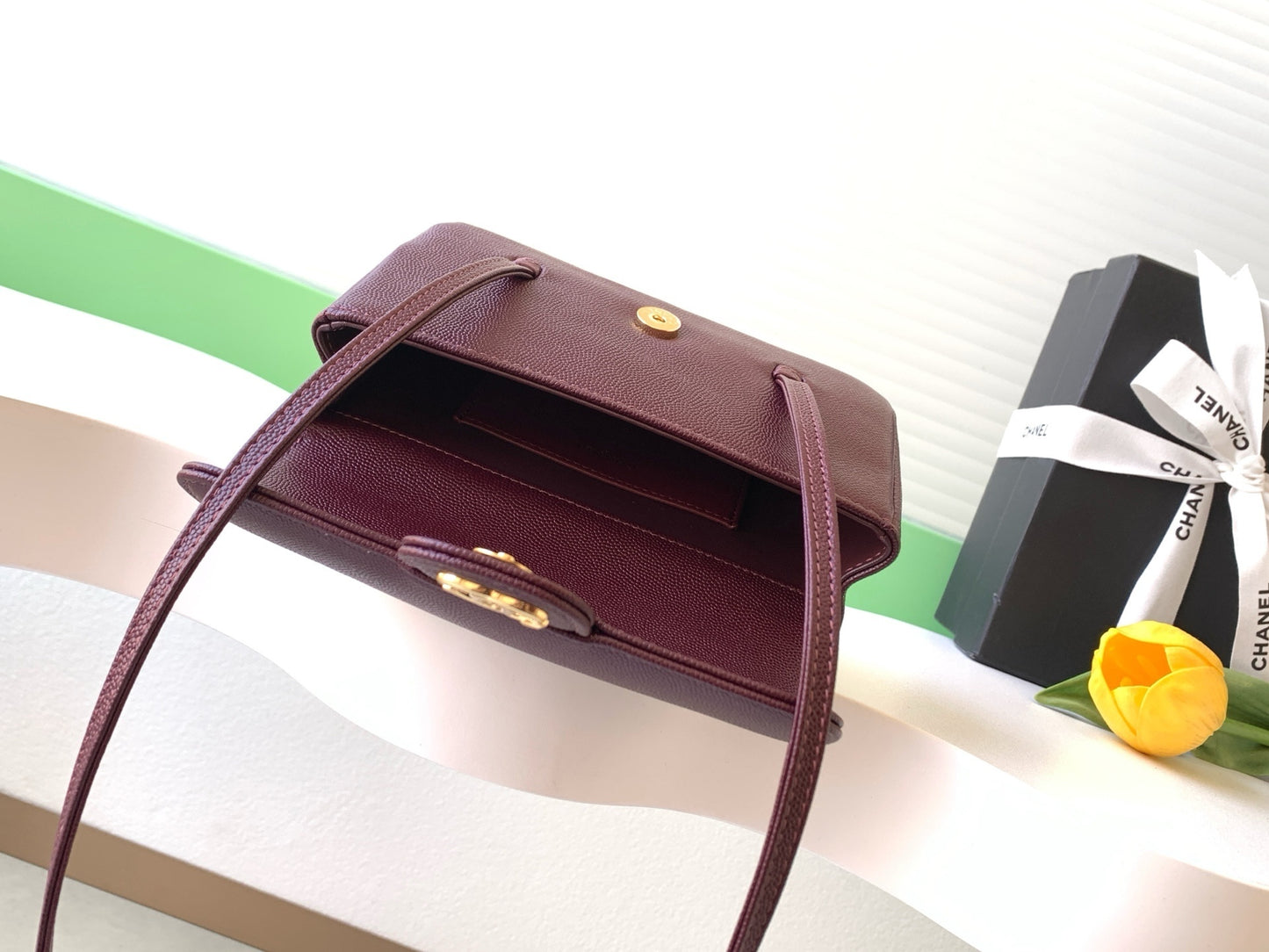 Chanel Flap Shoulder Bag - Burgundy