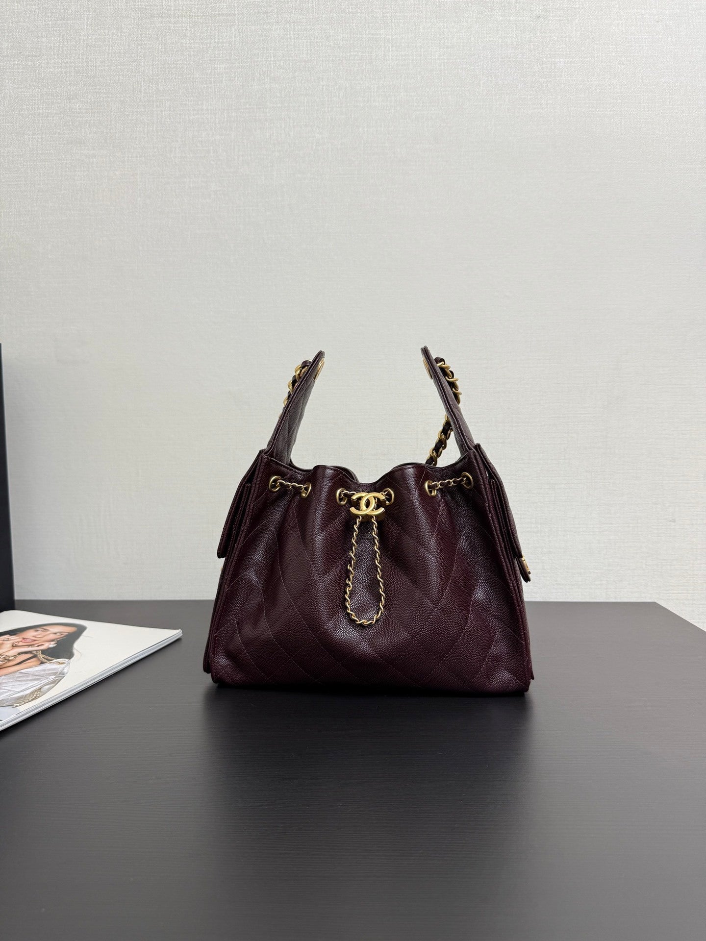 Chanel 25 Mini - Burgundy Leather