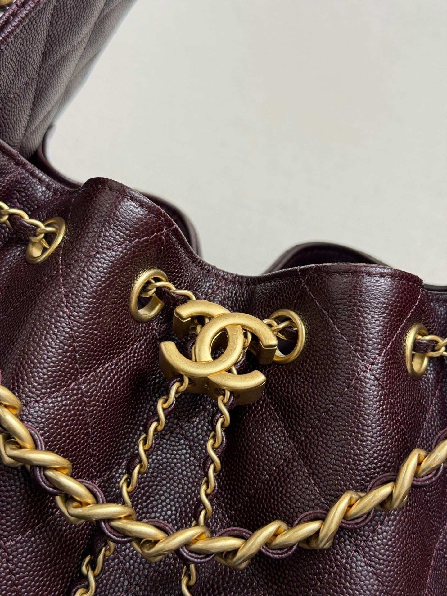 Chanel 25 Mini - Burgundy Leather