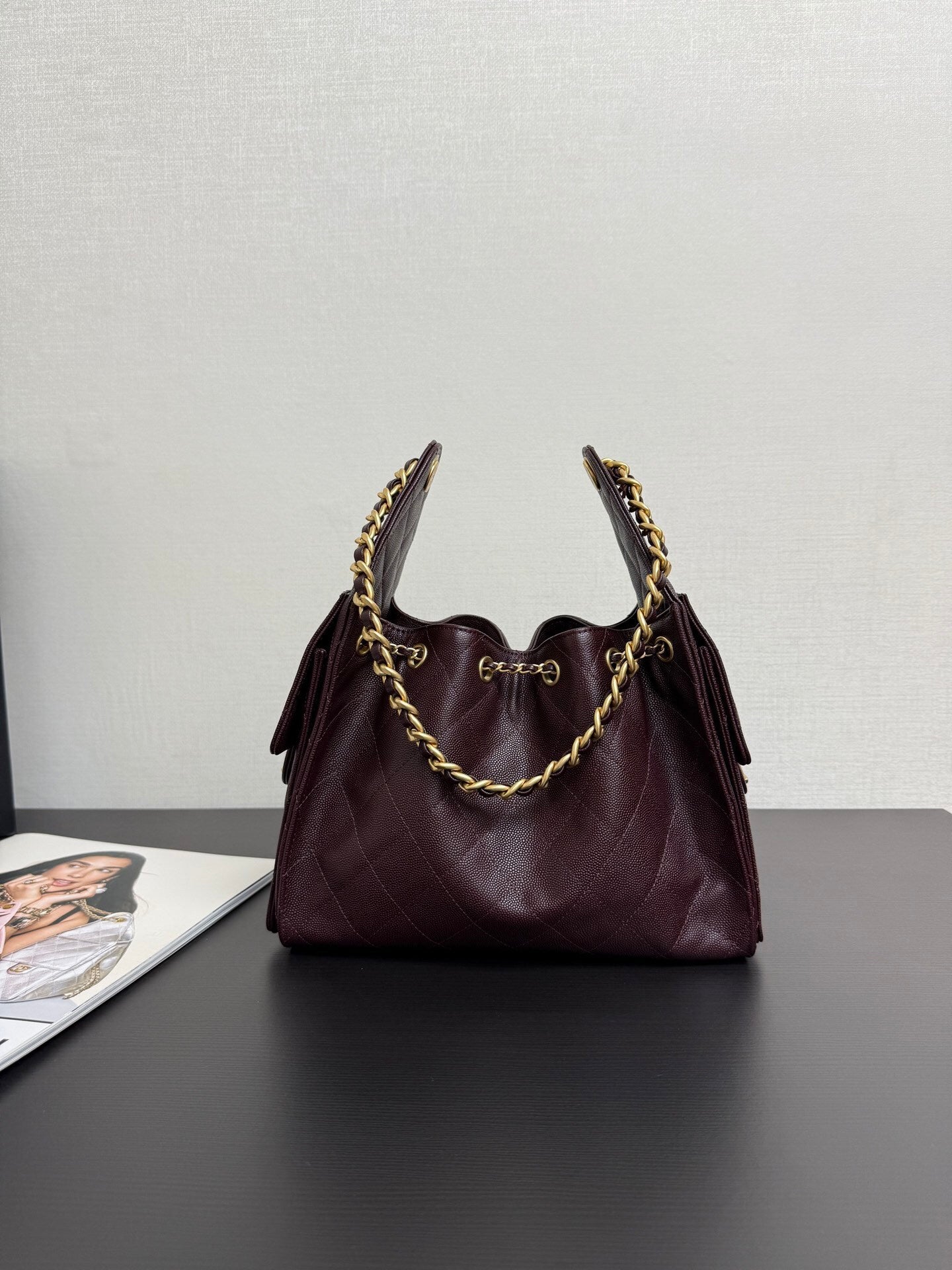 Chanel 25 Mini - Burgundy Leather