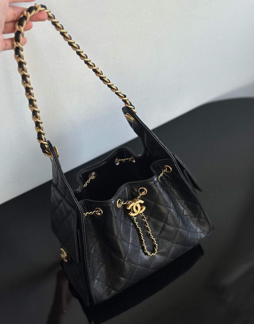 Chanel 25 Mini Black Caviar