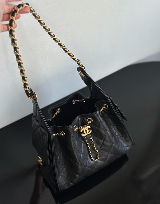 Chanel 25 Mini Black Caviar
