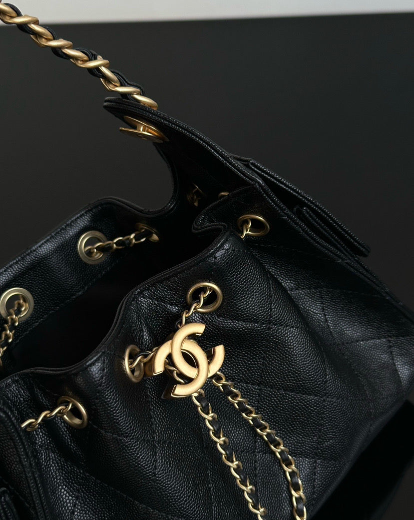 Chanel 25 Mini Black Caviar