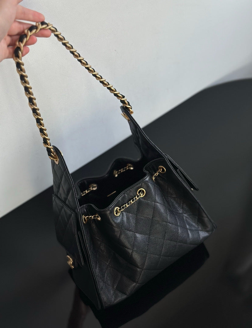Chanel 25 Mini Black Caviar