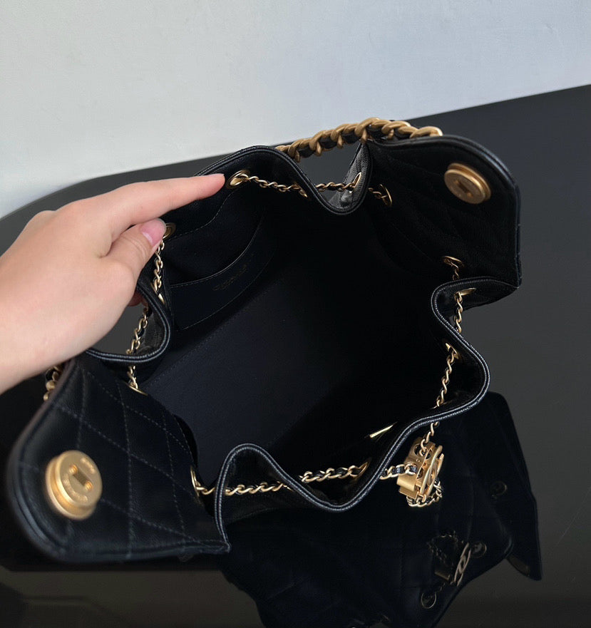 Chanel 25 Mini Black Caviar
