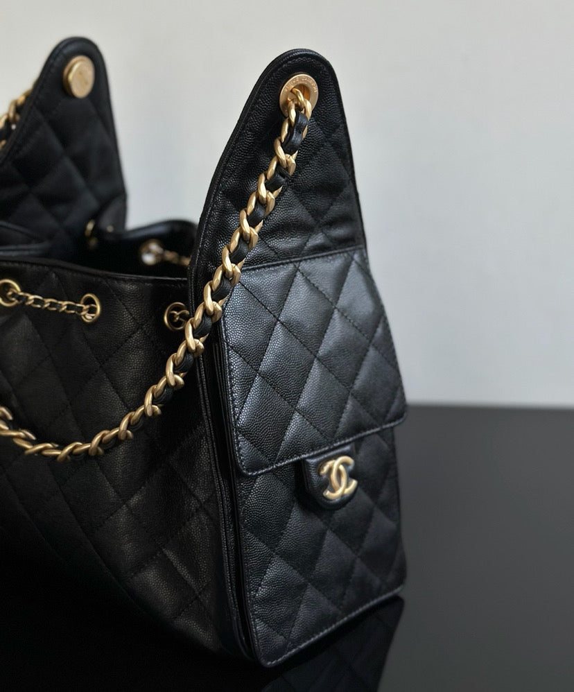 Chanel 25 Mini Black Caviar