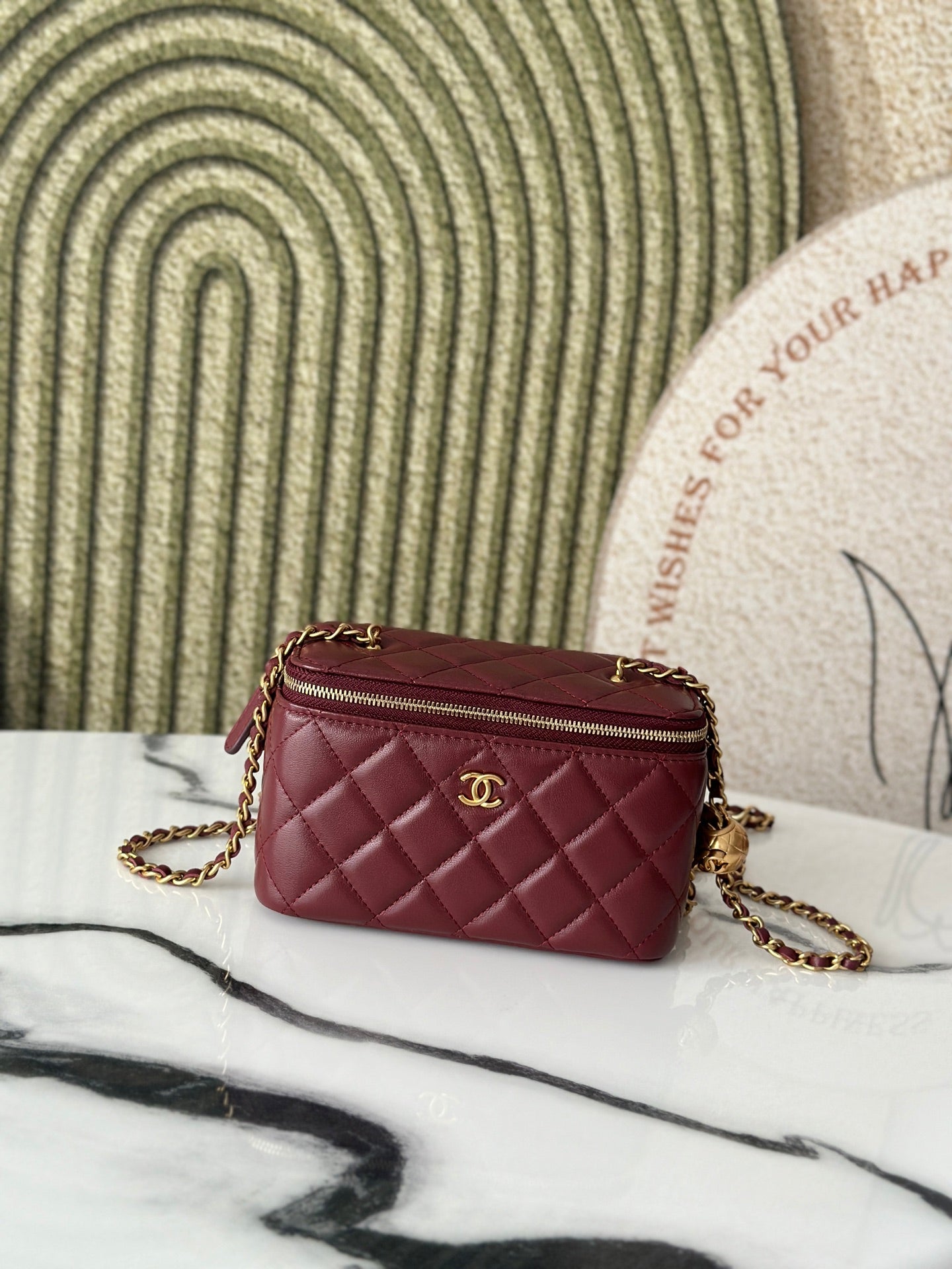 Chanel Vanity Burgundy