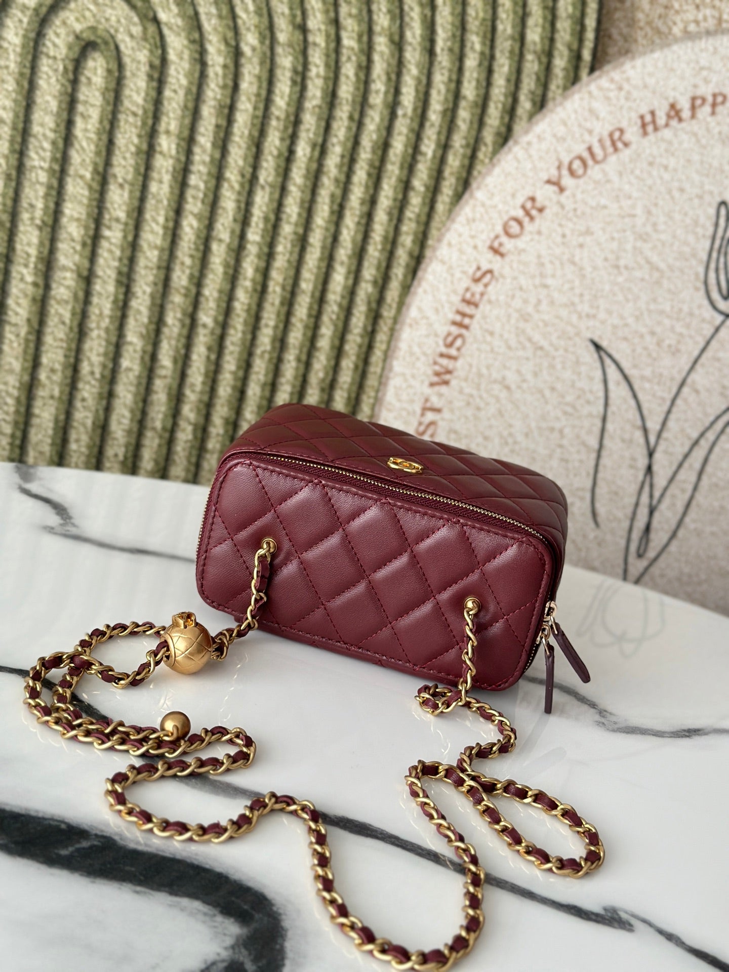 Chanel Vanity Burgundy