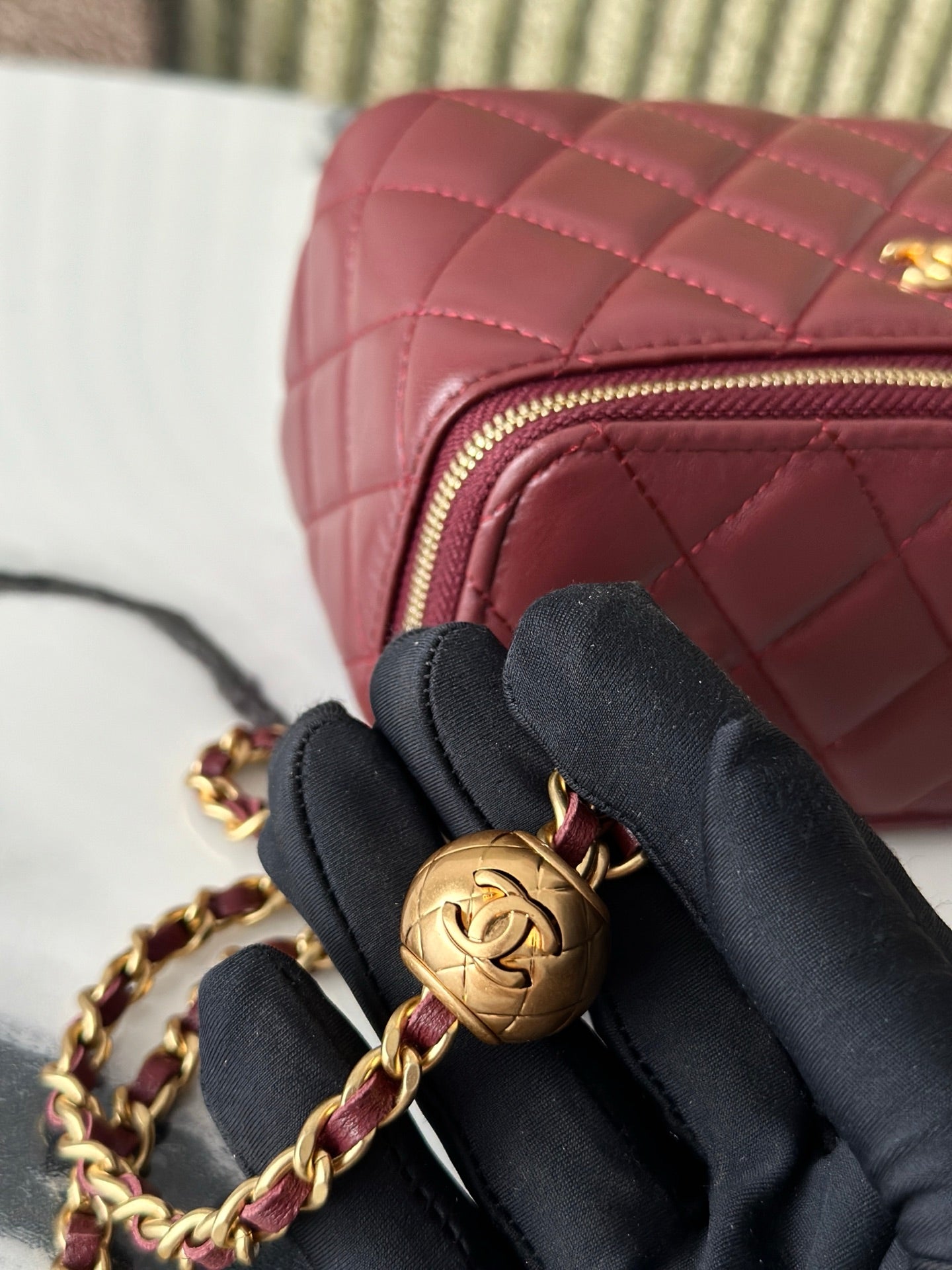 Chanel Vanity Burgundy