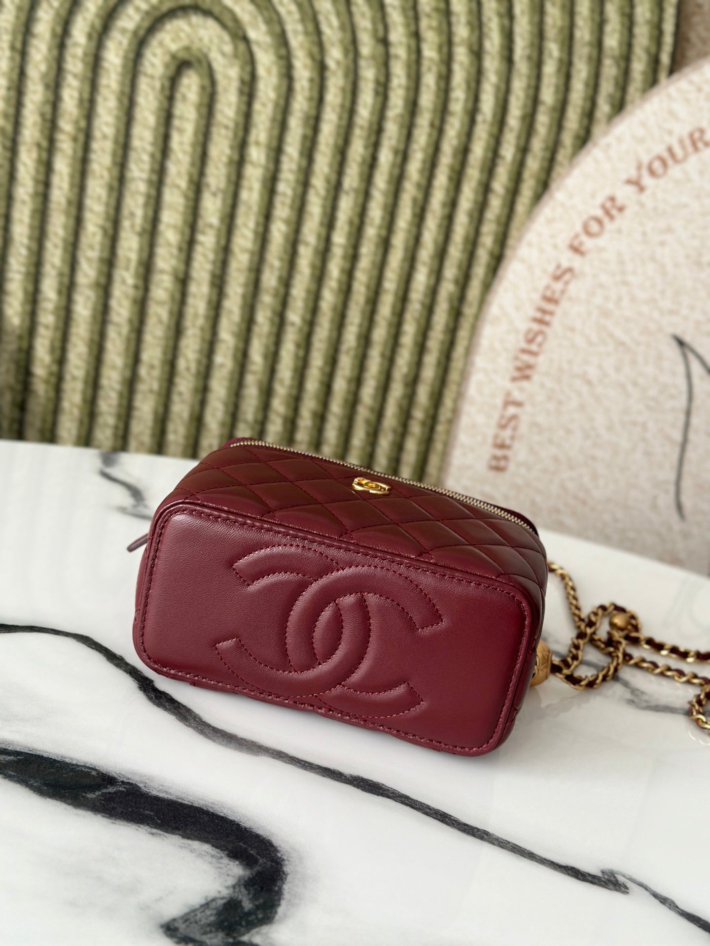 Chanel Vanity Burgundy