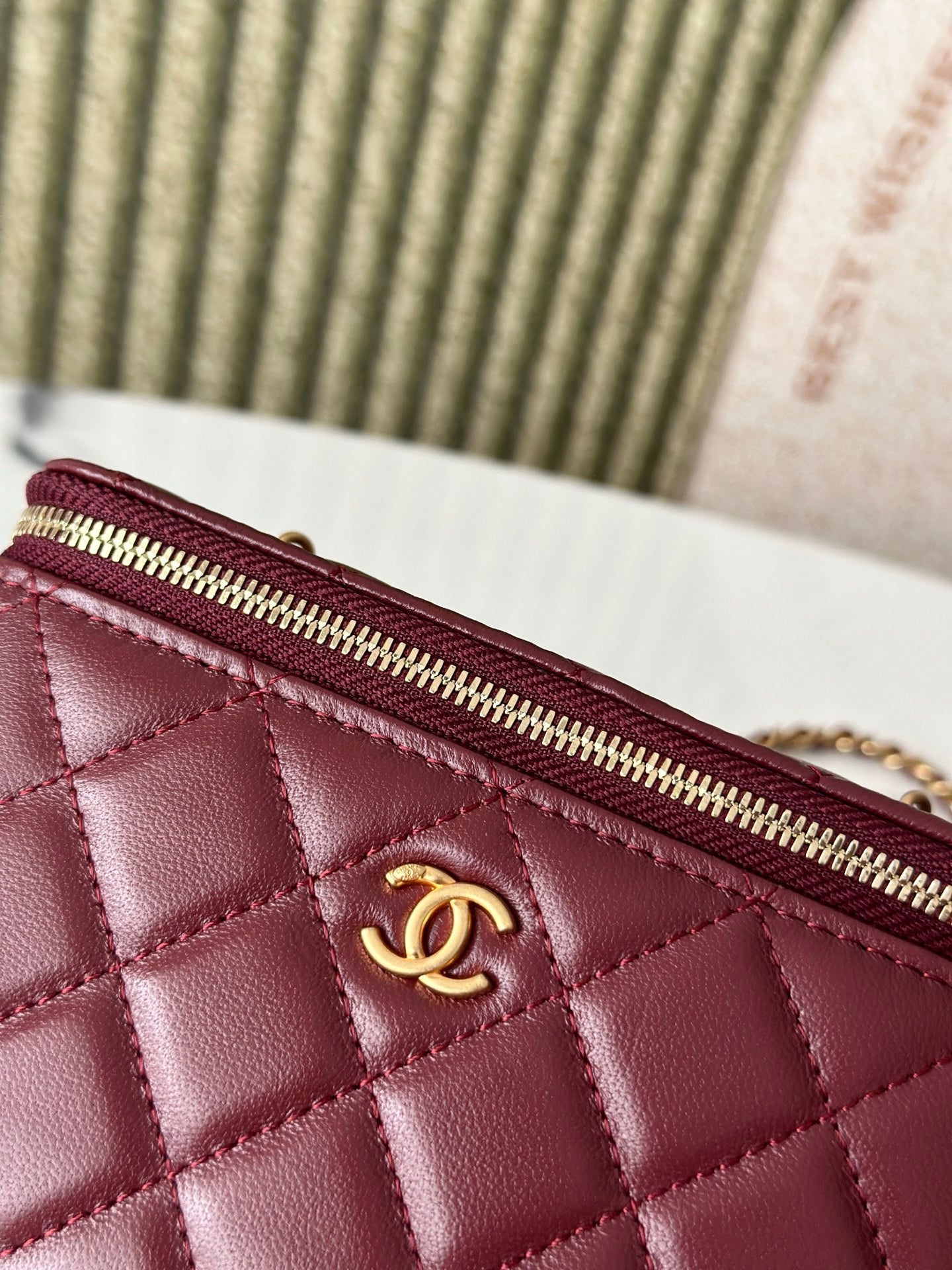 Chanel Vanity Burgundy