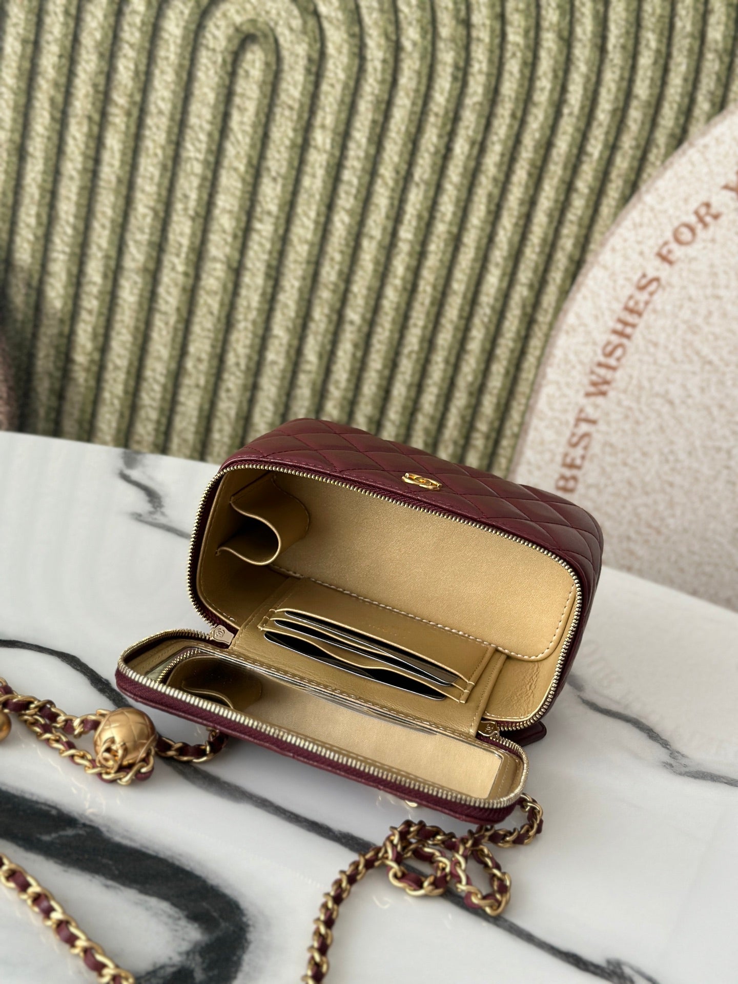 Chanel Vanity Burgundy