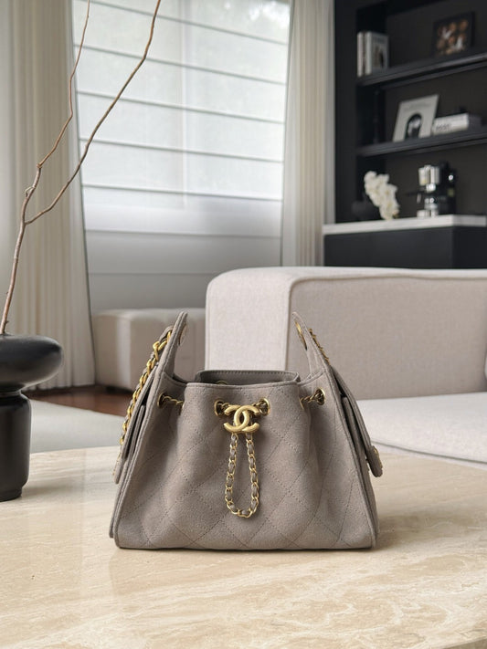 Chanel 25 Suede Camel - Mini