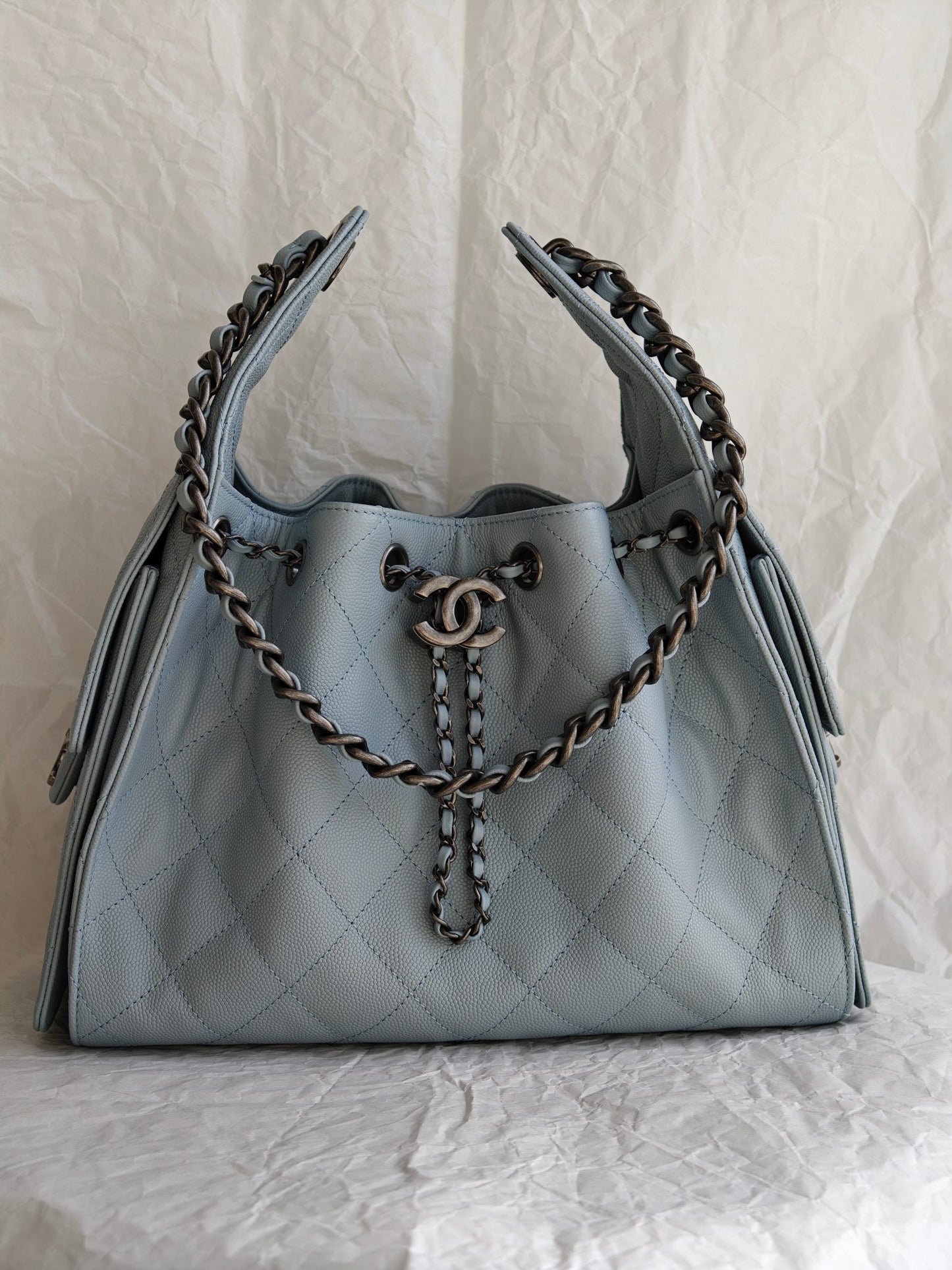 Chanel 25 Small Washed Blue