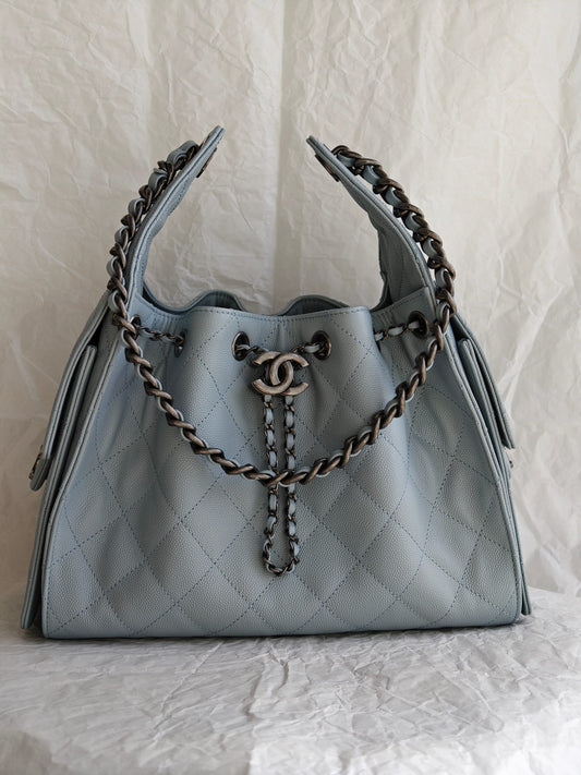 Chanel 25 Small Washed Blue