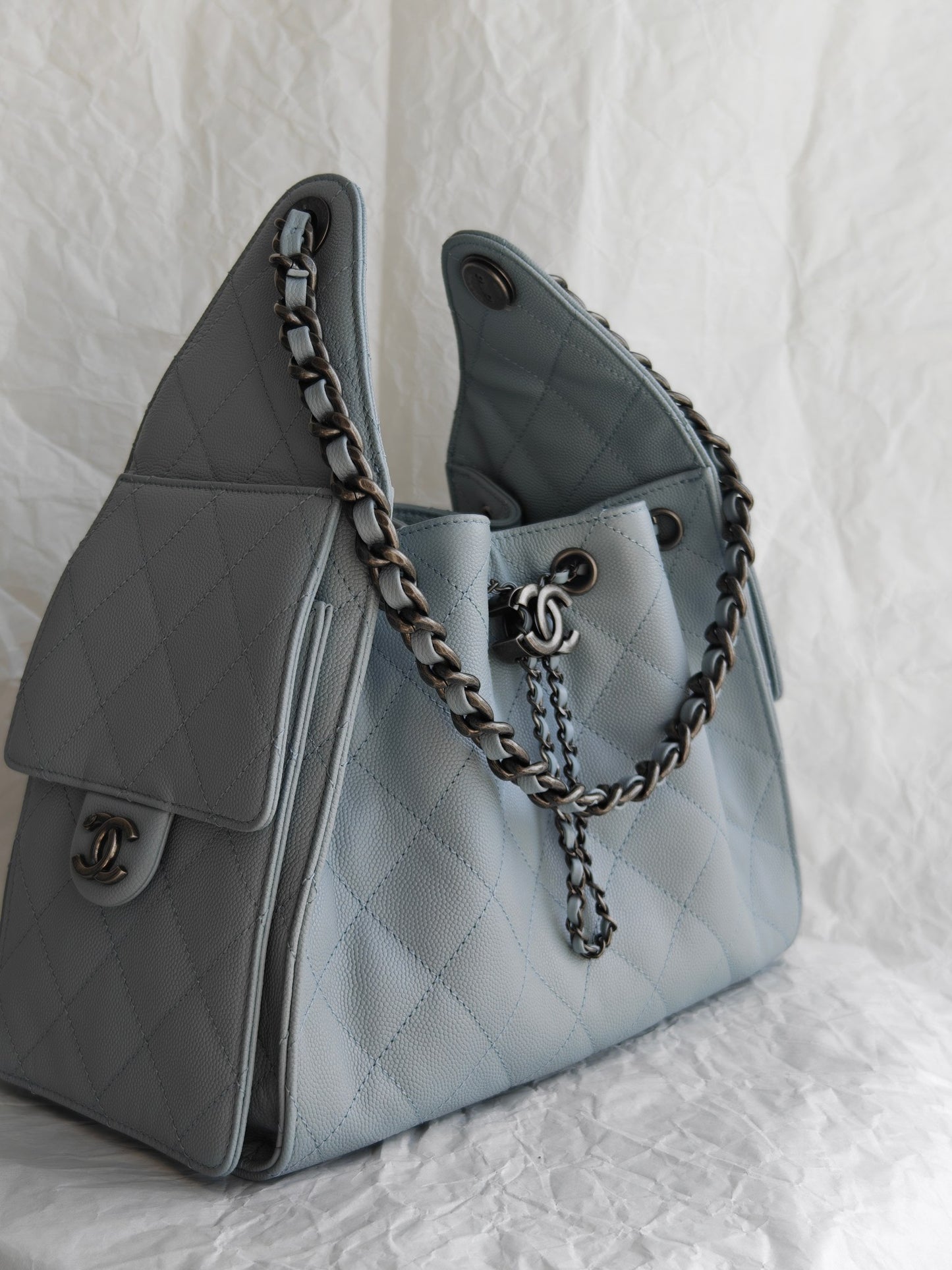 Chanel 25 Small Washed Blue