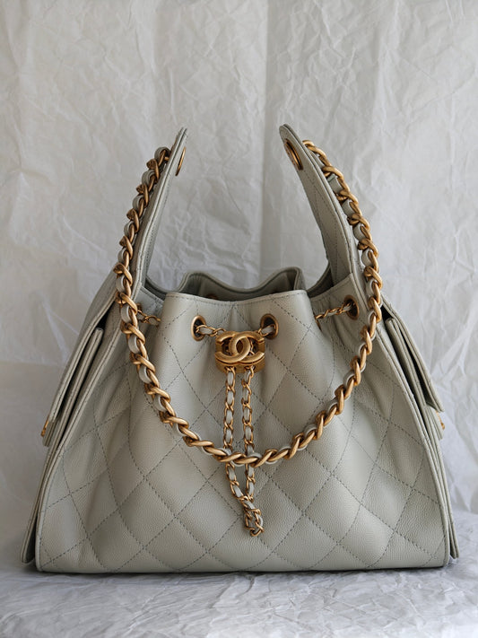 Chanel 25 Small Washed Green