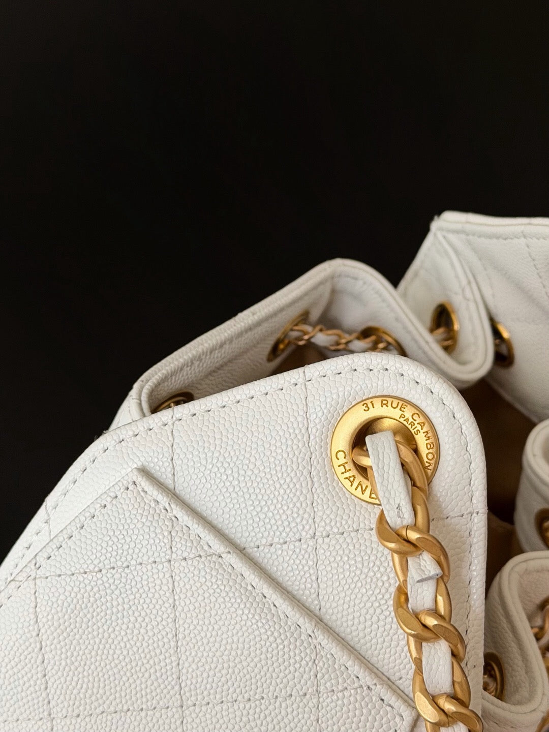 Chanel 25 Mini - White Leather