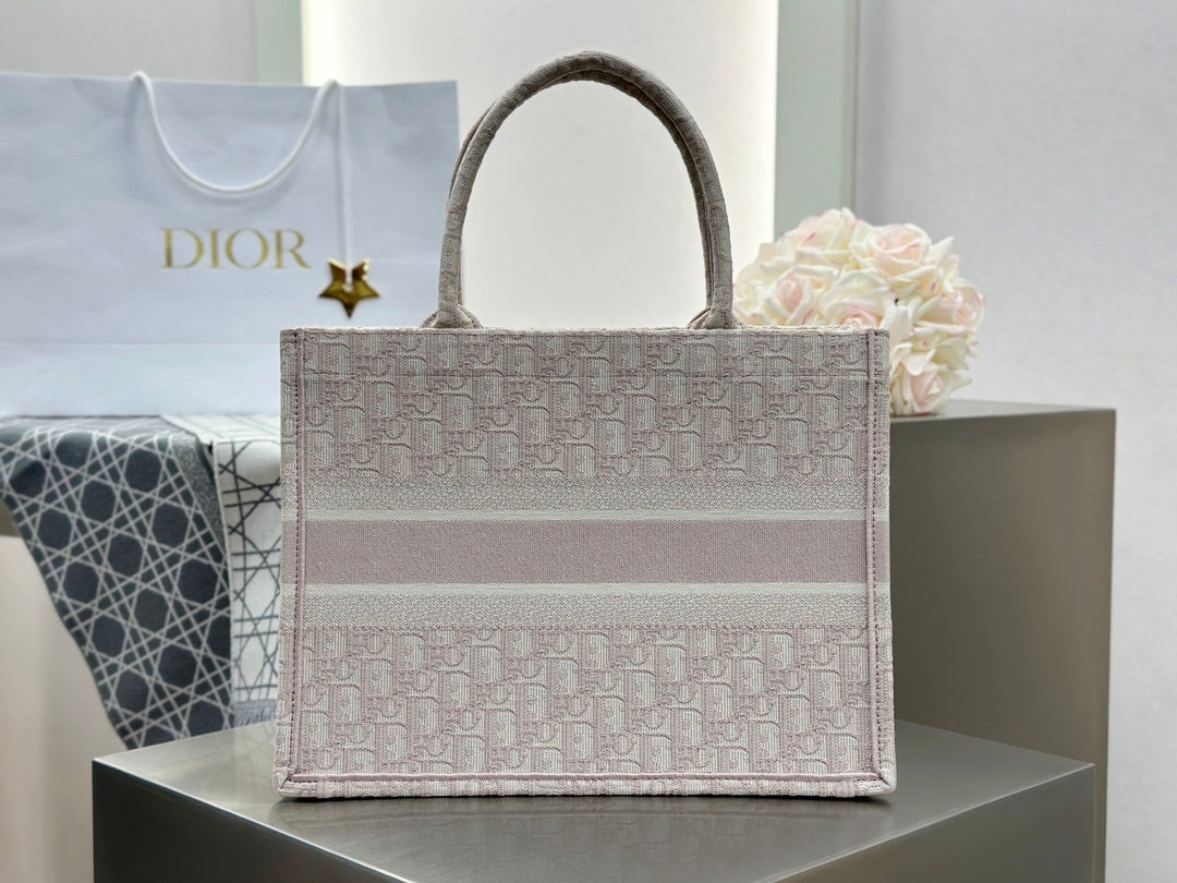 Dior Tote Bag Pink Print