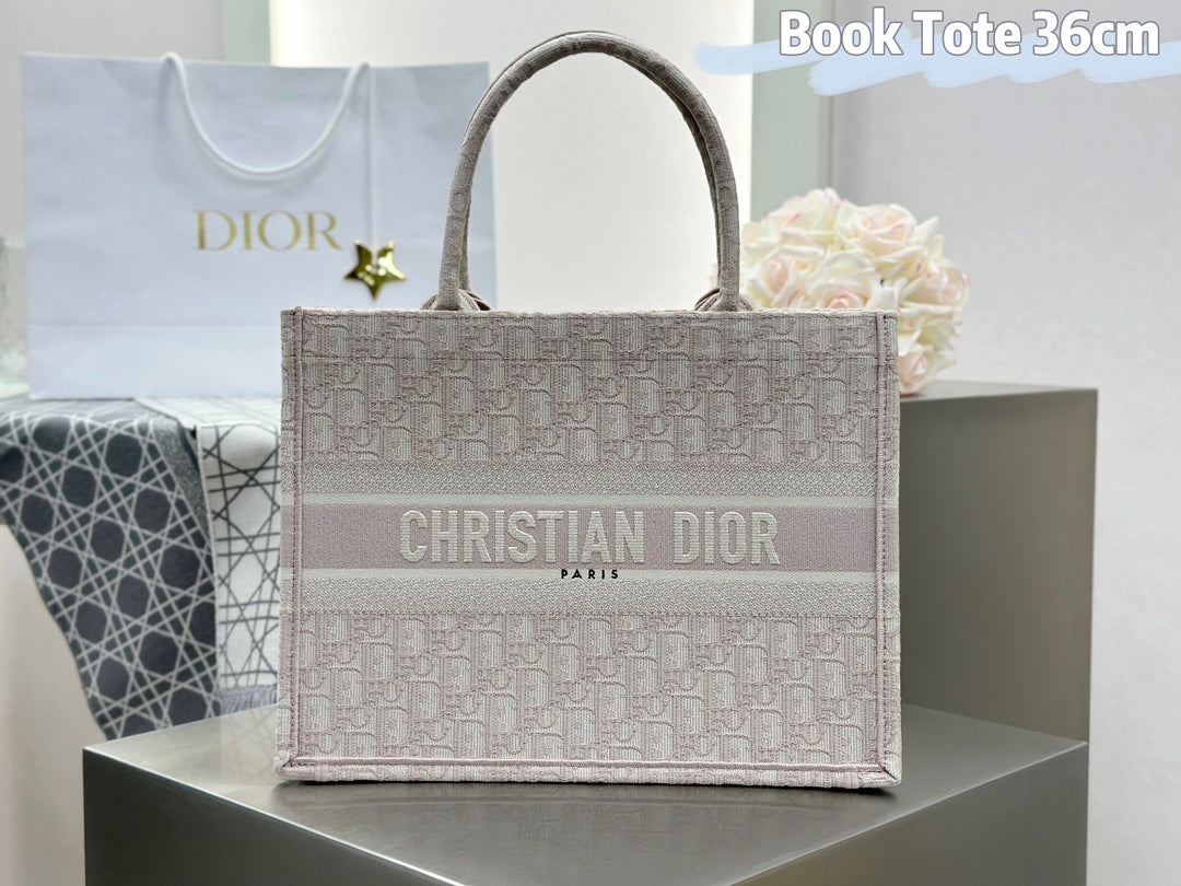 Dior Tote Bag Pink Print