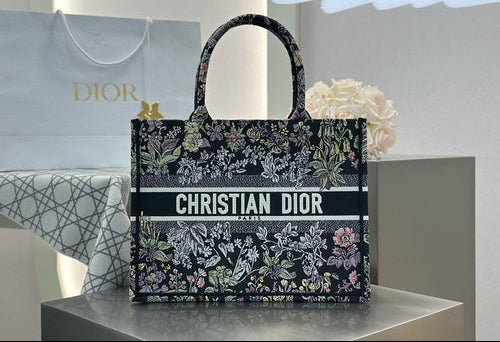 Dior Tote Bag Navy Print