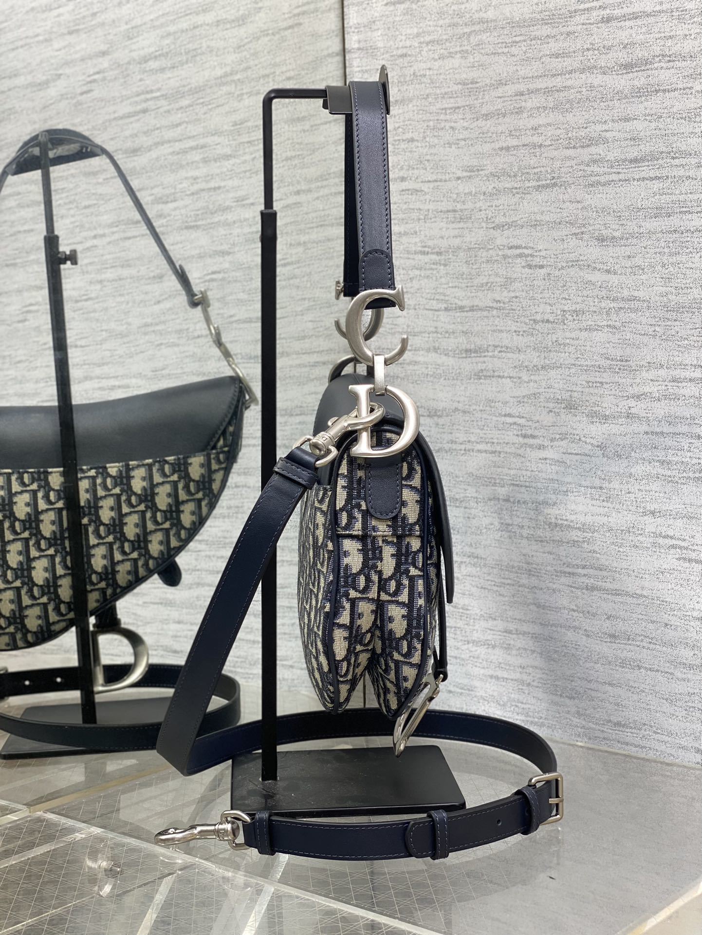 Dior Shoulder Bag - Navy print